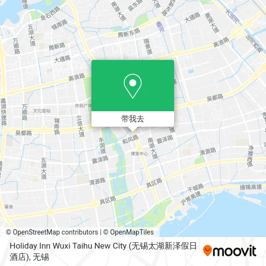 Holiday Inn Wuxi Taihu New City (无锡太湖新泽假日酒店)地图