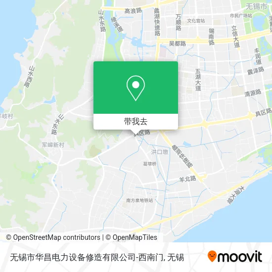 无锡市华昌电力设备修造有限公司-西南门地图