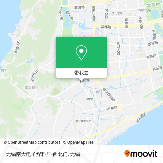 无锡南大电子焊料厂-西北门地图