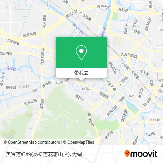 美宝莲纽约(易初莲花惠山店)地图