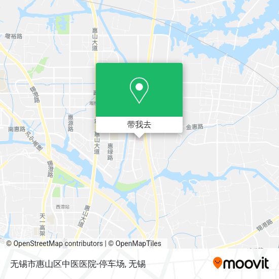 无锡市惠山区中医医院-停车场地图