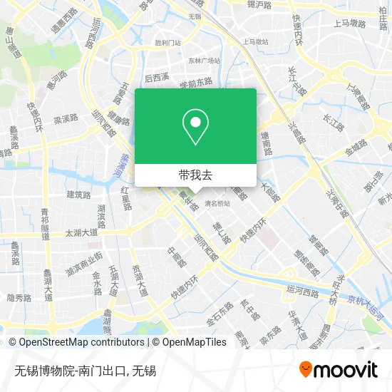 无锡博物院-南门出口地图