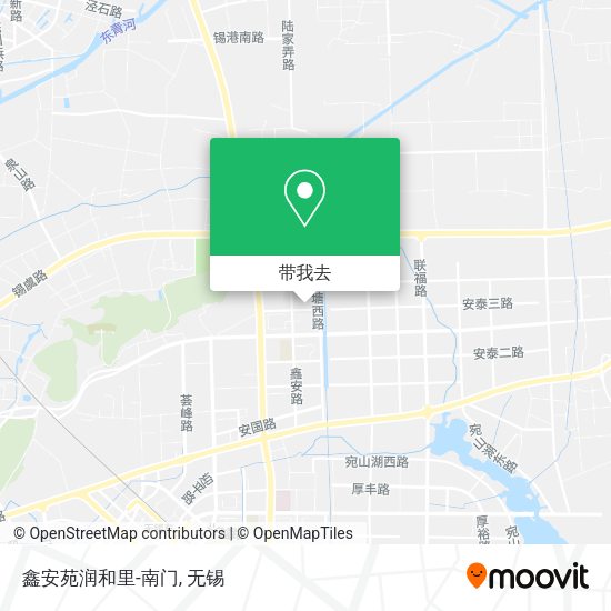 鑫安苑润和里-南门地图