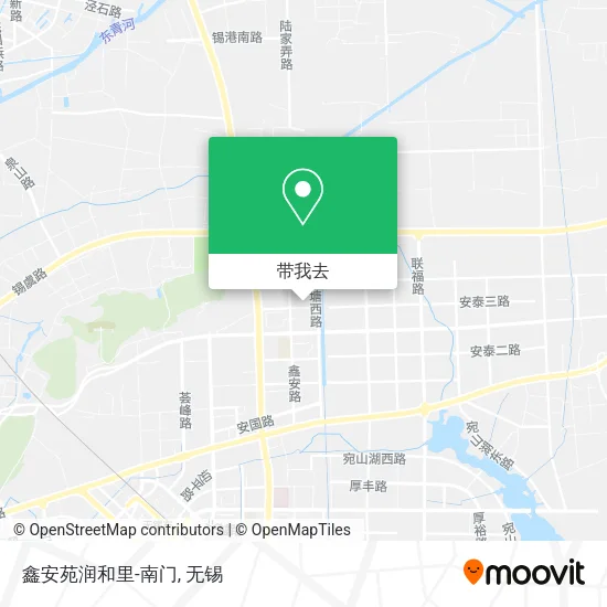 鑫安苑润和里-南门地图