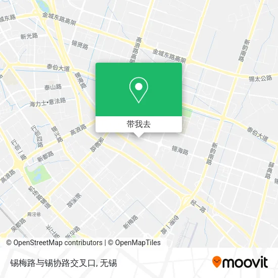 锡梅路与锡协路交叉口地图