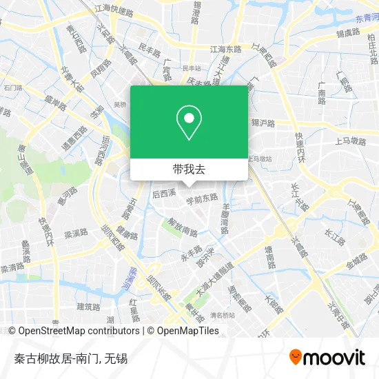 秦古柳故居-南门地图
