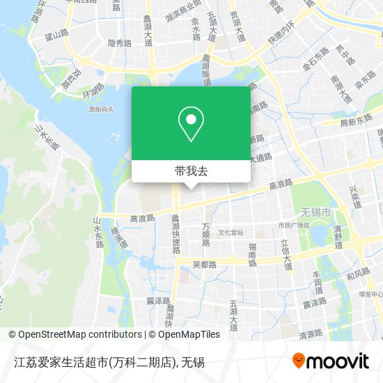 江荔爱家生活超市(万科二期店)地图