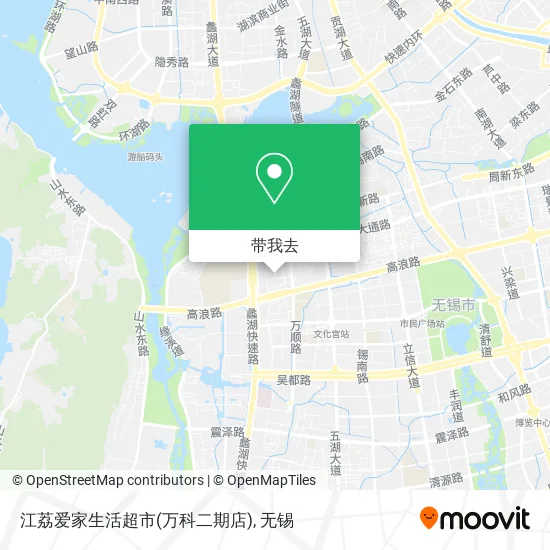 江荔爱家生活超市(万科二期店)地图