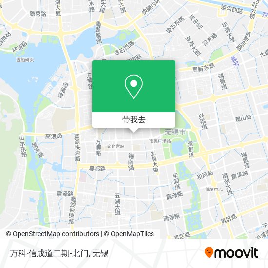 万科·信成道二期-北门地图