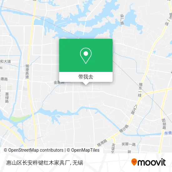惠山区长安梓键红木家具厂地图