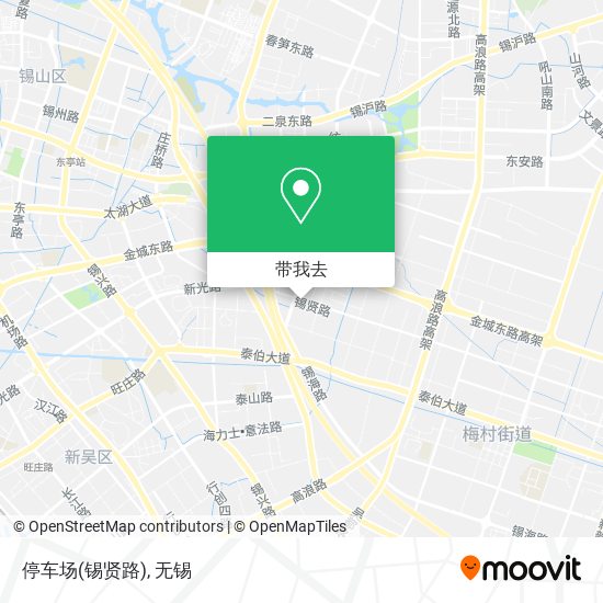 停车场(锡贤路)地图