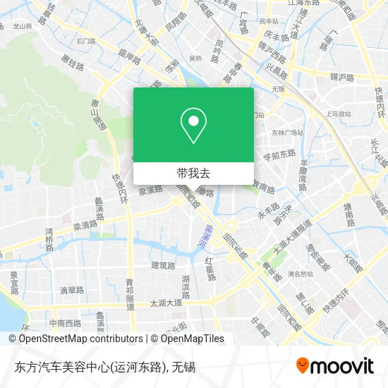 东方汽车美容中心(运河东路)地图