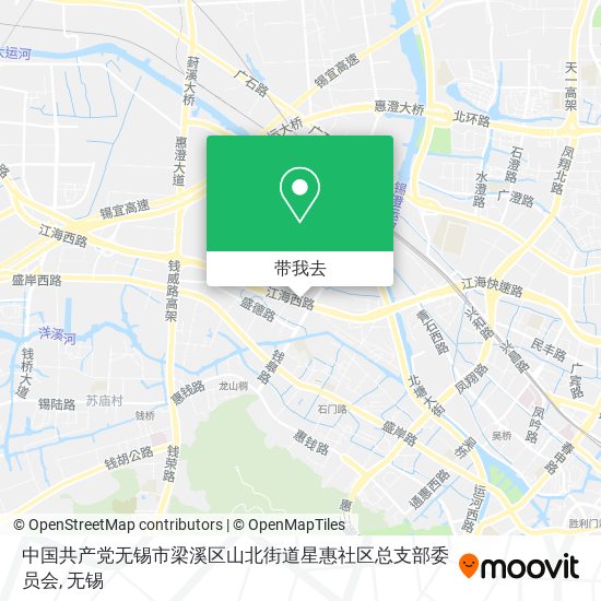 中国共产党无锡市梁溪区山北街道星惠社区总支部委员会地图