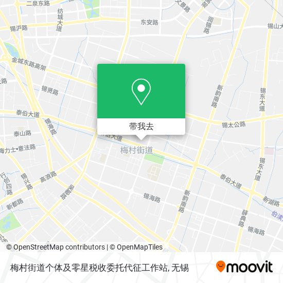 梅村街道个体及零星税收委托代征工作站地图