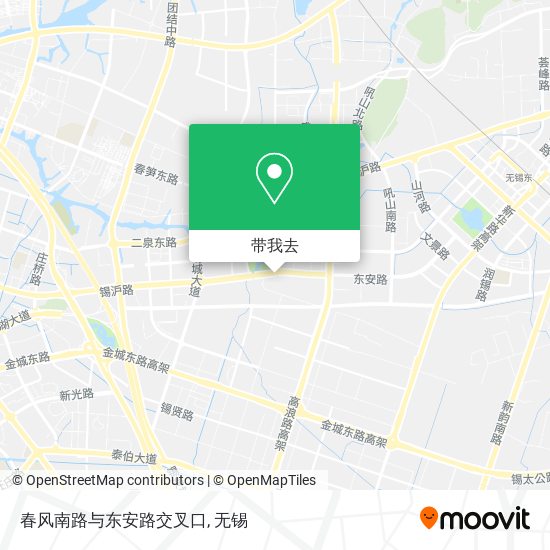 春风南路与东安路交叉口地图