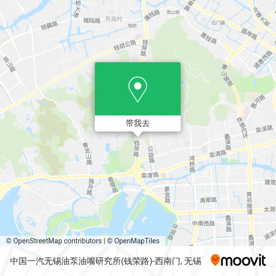 中国一汽无锡油泵油嘴研究所(钱荣路)-西南门地图