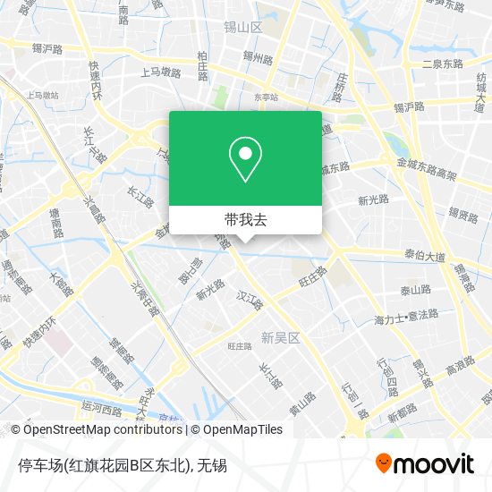 停车场(红旗花园B区东北)地图