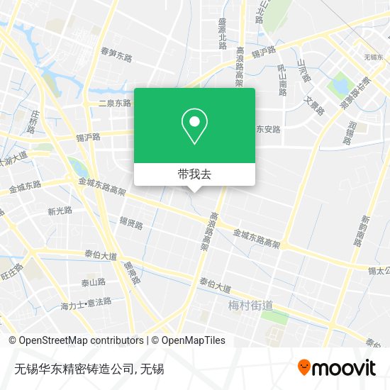 无锡华东精密铸造公司地图