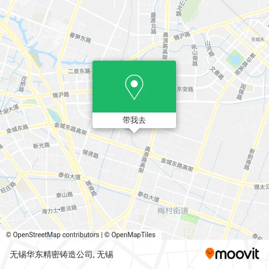 无锡华东精密铸造公司地图