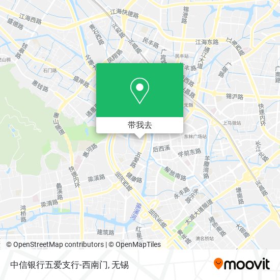 中信银行五爱支行-西南门地图