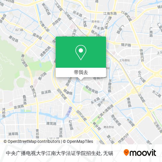 中央广播电视大学江南大学法证学院招生处地图