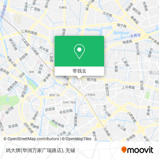 鸡大牌(华润万家广瑞路店)地图