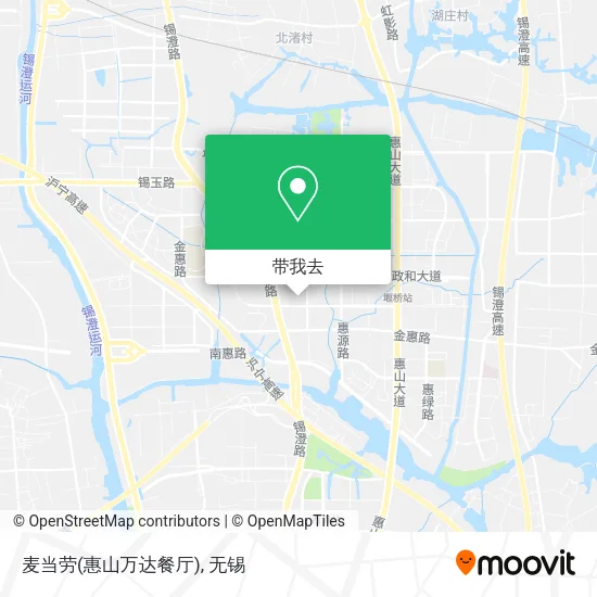麦当劳(惠山万达餐厅)地图