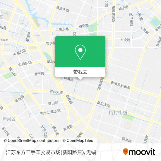 江苏东方二手车交易市场(新阳路店)地图