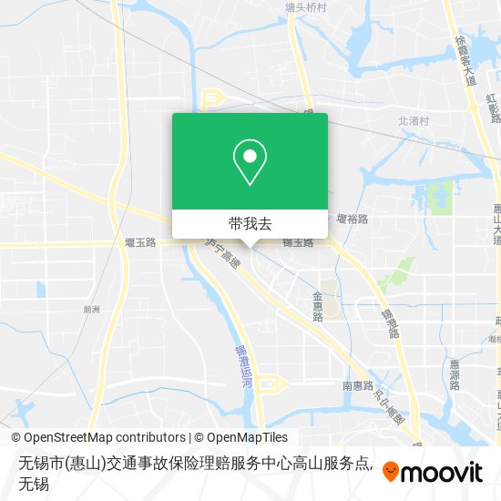 无锡市(惠山)交通事故保险理赔服务中心高山服务点地图