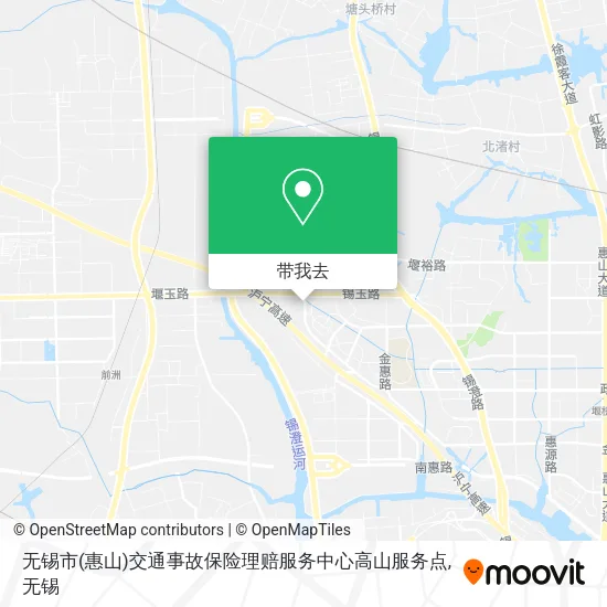 无锡市(惠山)交通事故保险理赔服务中心高山服务点地图