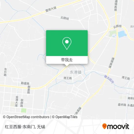 红豆西服-东南门地图