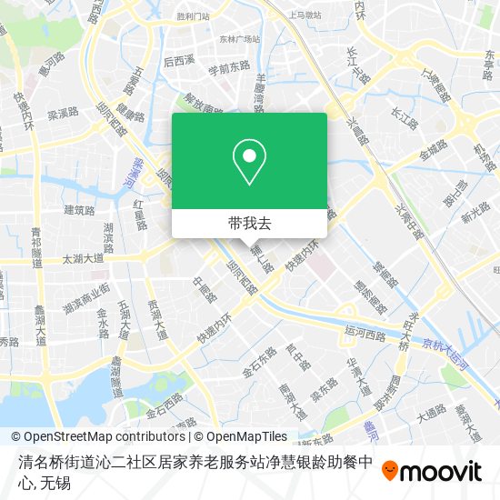 清名桥街道沁二社区居家养老服务站净慧银龄助餐中心地图