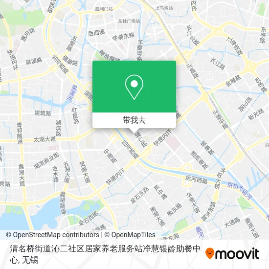 清名桥街道沁二社区居家养老服务站净慧银龄助餐中心地图