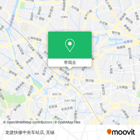 龙捷快修中央车站店地图