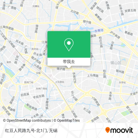 红豆人民路九号-北1门地图