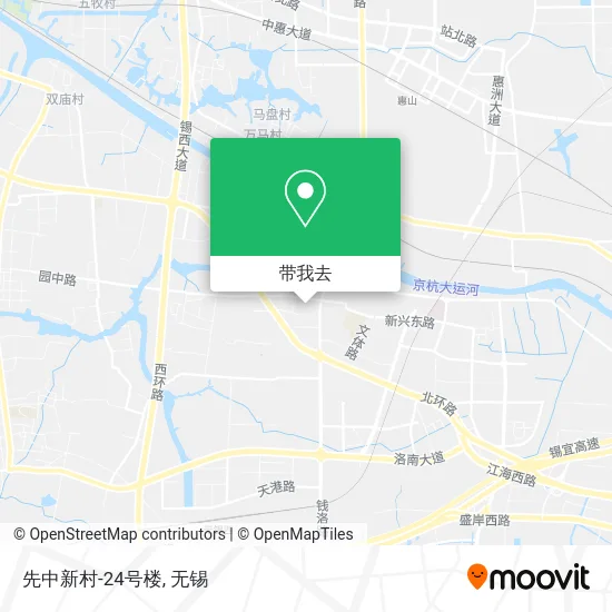 先中新村-24号楼地图