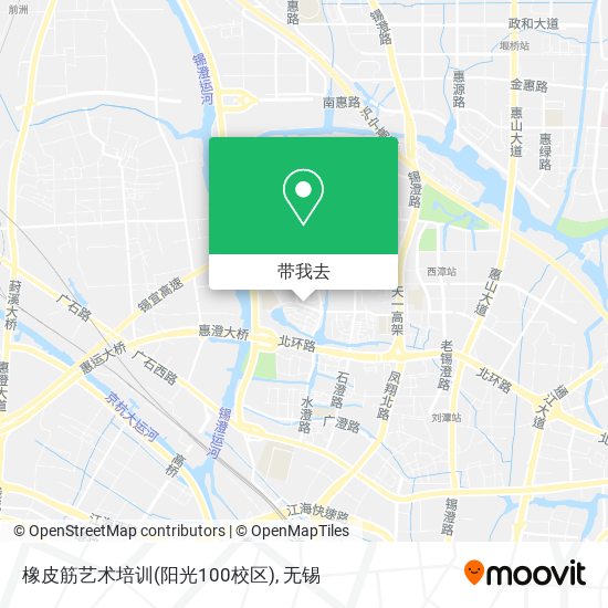橡皮筋艺术培训(阳光100校区)地图