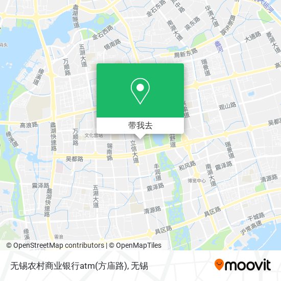 无锡农村商业银行atm(方庙路)地图
