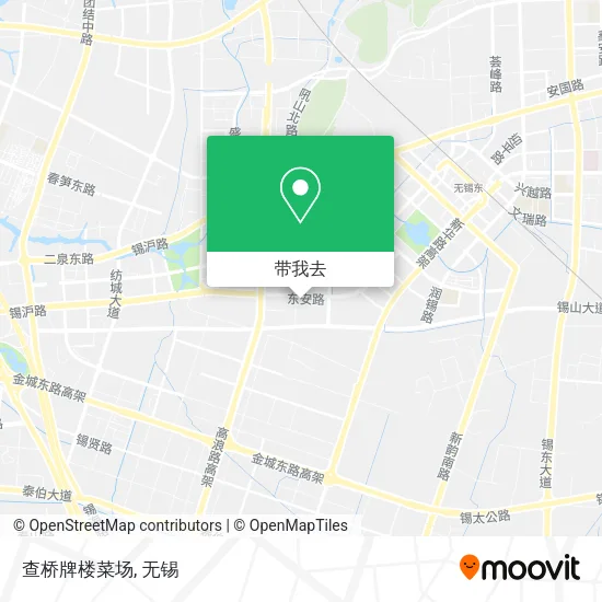 查桥牌楼菜场地图