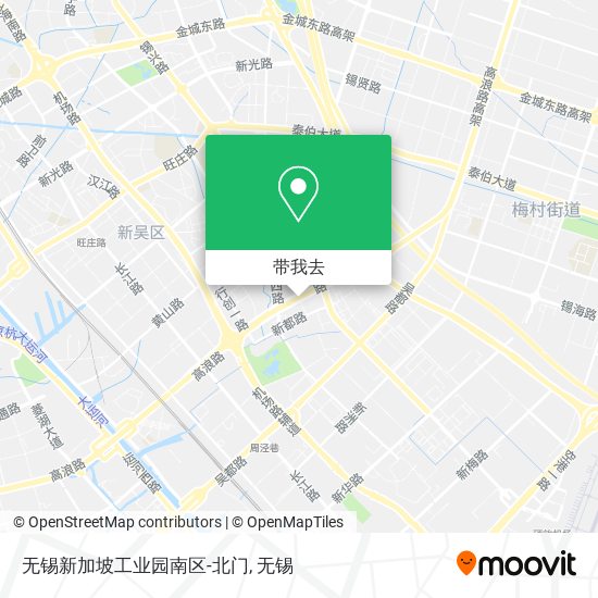 无锡新加坡工业园南区-北门地图