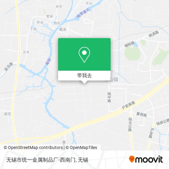 无锡市统一金属制品厂-西南门地图