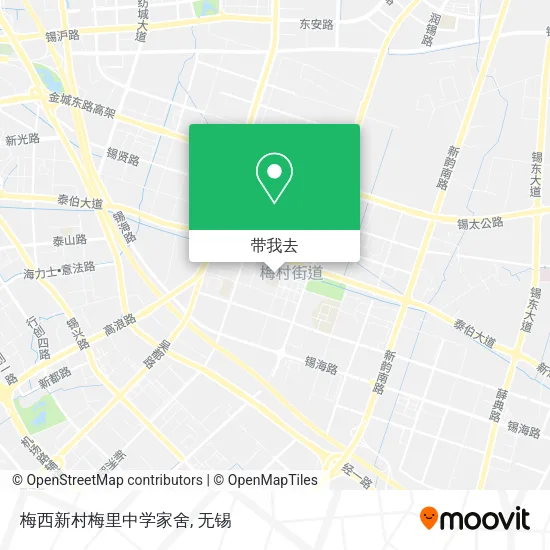 梅西新村梅里中学家舍地图