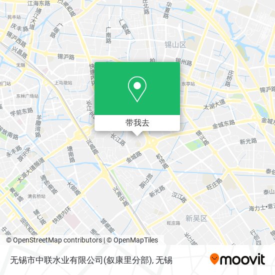 无锡市中联水业有限公司(叙康里分部)地图