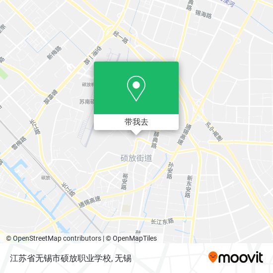 江苏省无锡市硕放职业学校地图