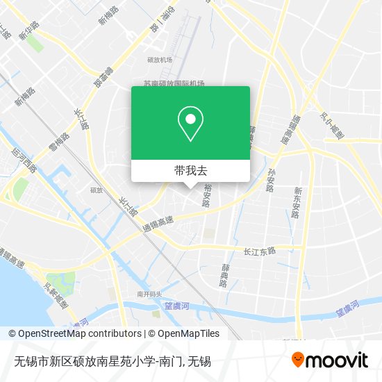 无锡市新区硕放南星苑小学-南门地图