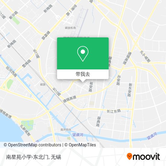 南星苑小学-东北门地图
