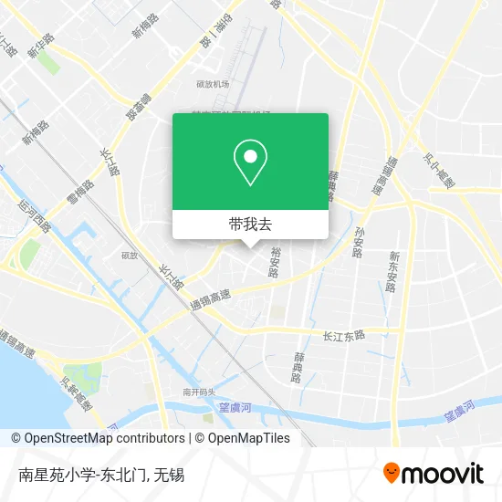 南星苑小学-东北门地图