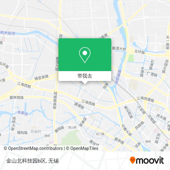 金山北科技园b区地图