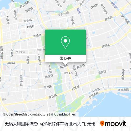 无锡太湖国际博览中心B展馆停车场-北出入口地图