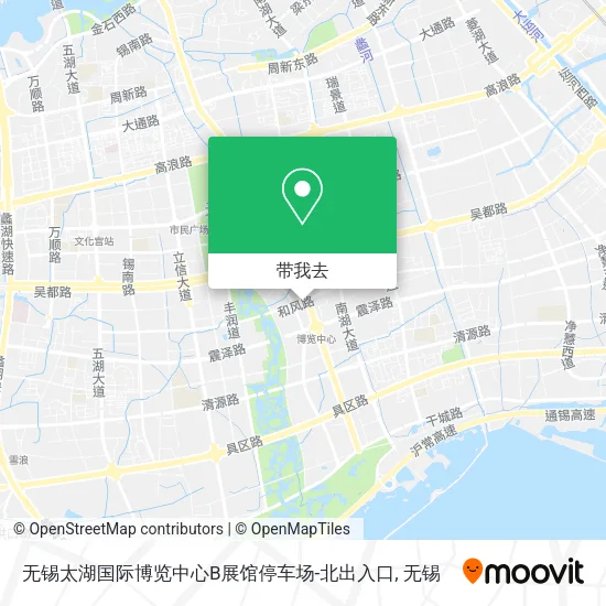 无锡太湖国际博览中心B展馆停车场-北出入口地图
